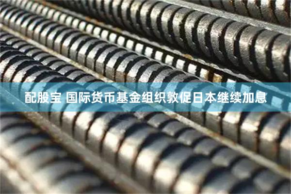 配股宝 国际货币基金组织敦促日本继续加息